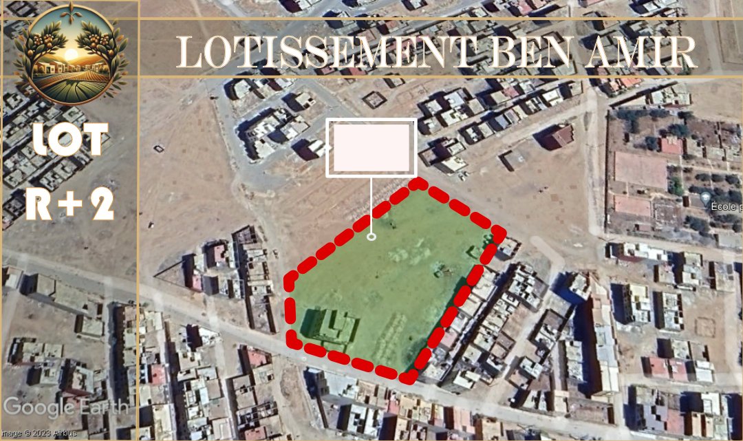 Lotissement Ben Amire à Had Bradia – Lots de terrain R+2 à partir de 190 000 DH